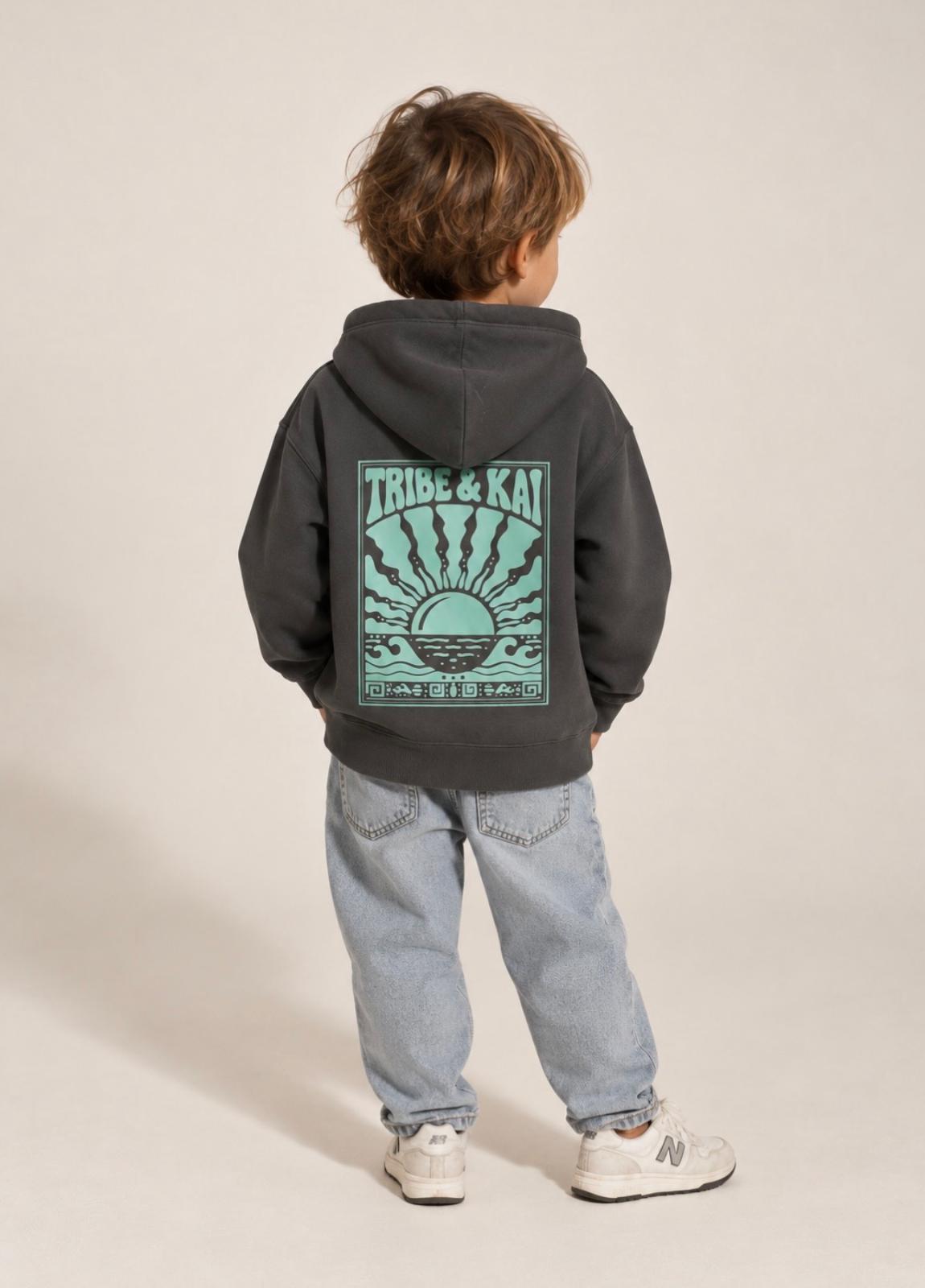 SUDADERA CAPUCHA ATARDECER KIDS